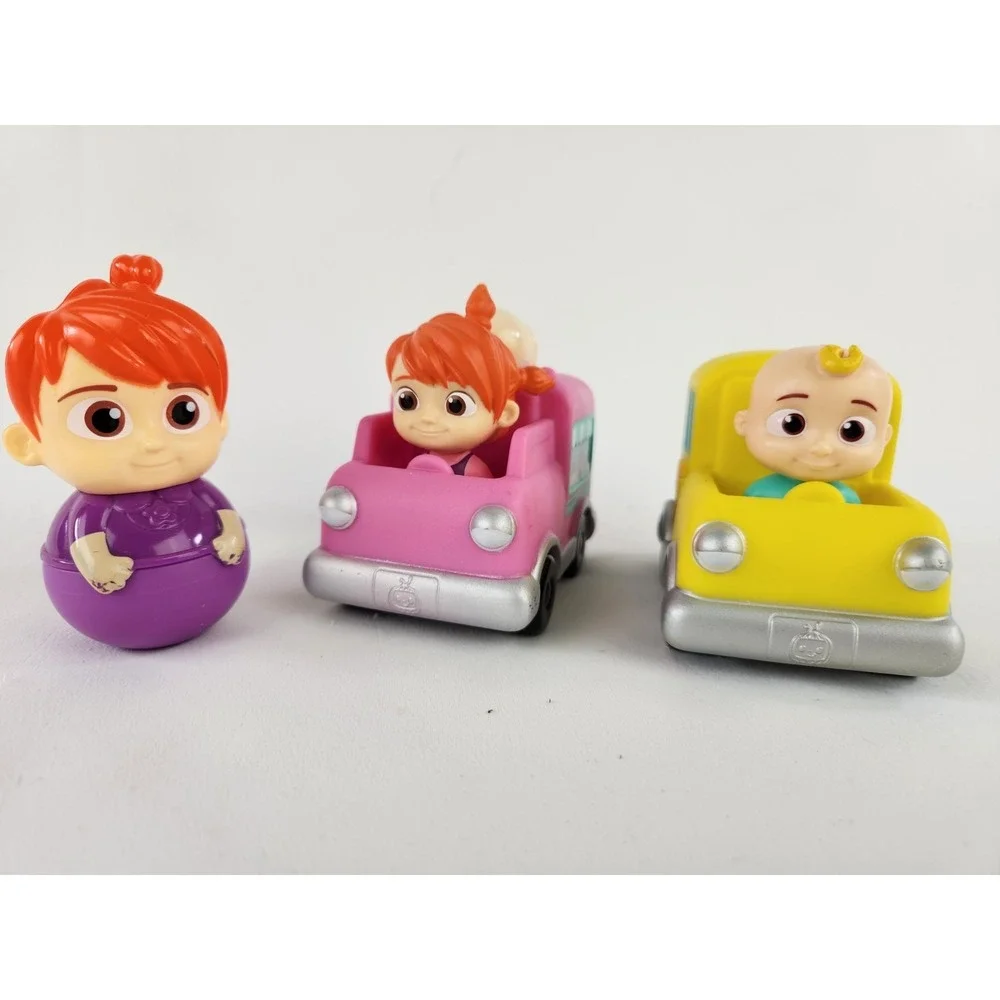 Cocomelon Toy Cars JJ School Bus TomTom YoYo Ice Cream Truck from Cartoon Dvd TV